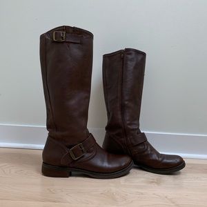 Dark Brown Riding Boots